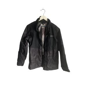 Columbia Black Ski Jacket Lightweight Zip up Outgrown Interchange Coat